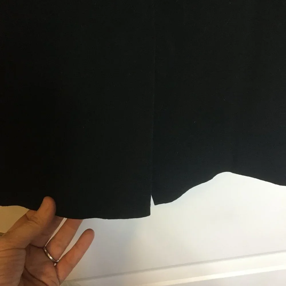 Talbots Black Mini Career Casual Skirt Size 14